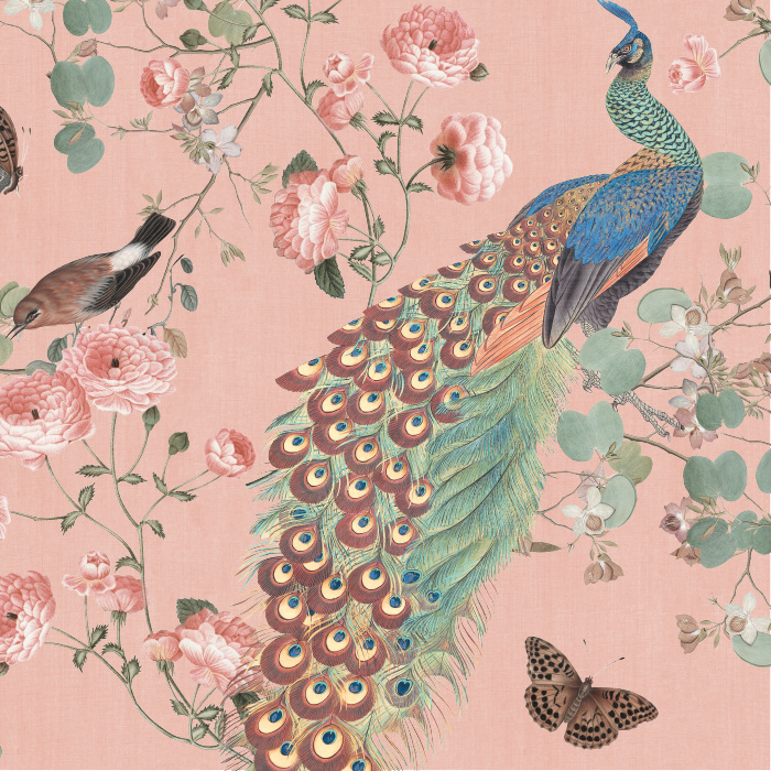 Our Victoria Garden Peel And Stick Removable Wallpaper brings a classy chinoiserie vibe to any wall in your home.
