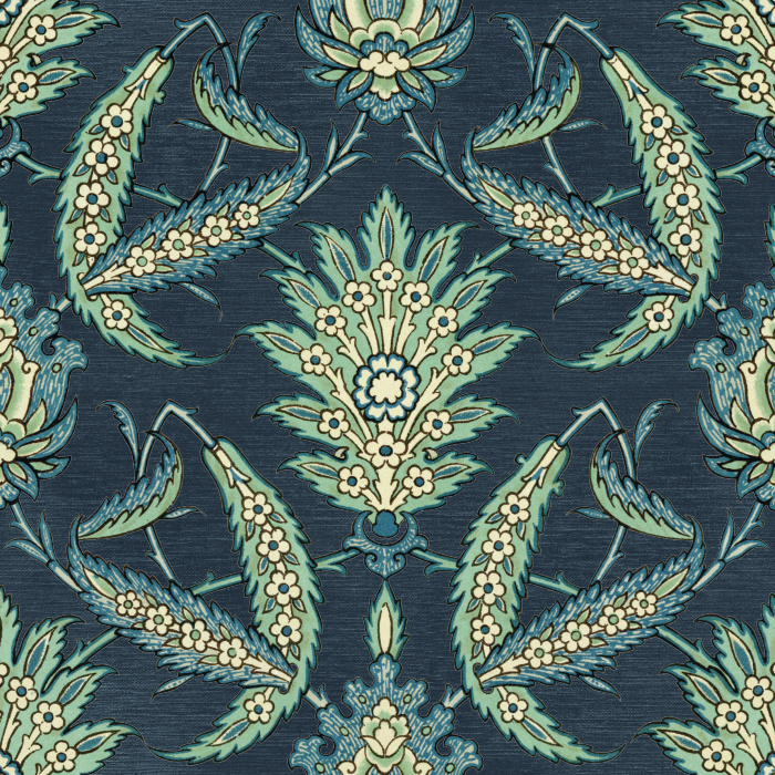 Create an enchantingly antique look with our Classic Arabesque Peel and Stick Removable Wallpaper.