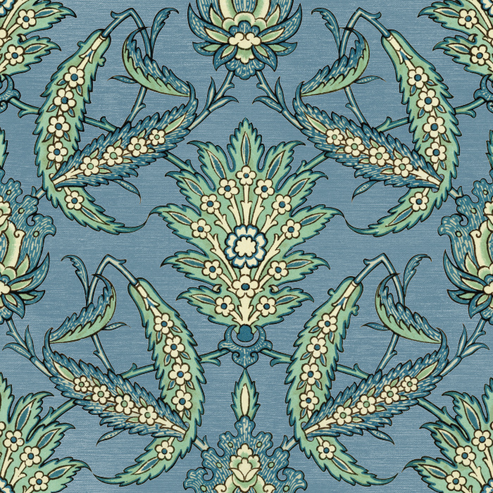 Create an enchantingly antique look with our Classic Arabesque Peel and Stick Removable Wallpaper.