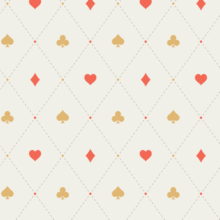 Bring a classic card game vibe to any wall with our Poker Suits Peel And Stick Removable Wallpaper.