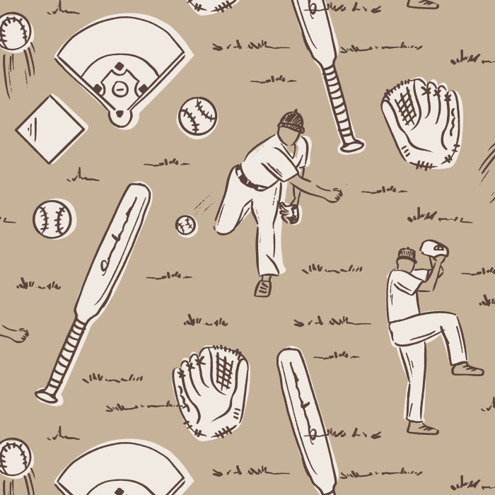 Celebrate America's favorite pastime with our Home Run Peel and Stick Removable Wallpaper.