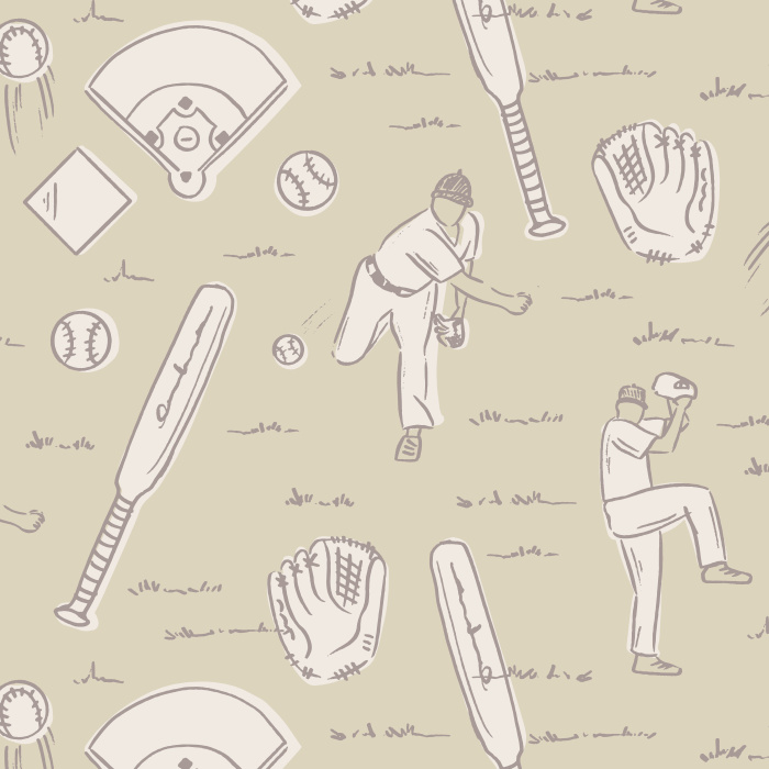 Celebrate America's favorite pastime with our Home Run Peel and Stick Removable Wallpaper.
