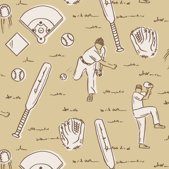 Celebrate America's favorite pastime with our Home Run Peel and Stick Removable Wallpaper.