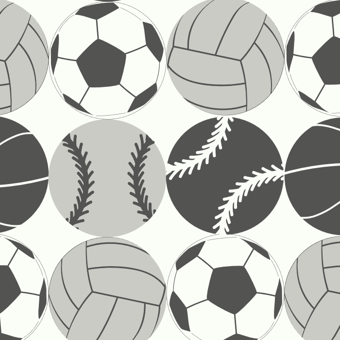 Make the perfect space for your aspiring athlete with our Sport Orbs Peel and Stick Removable Wallpaper.