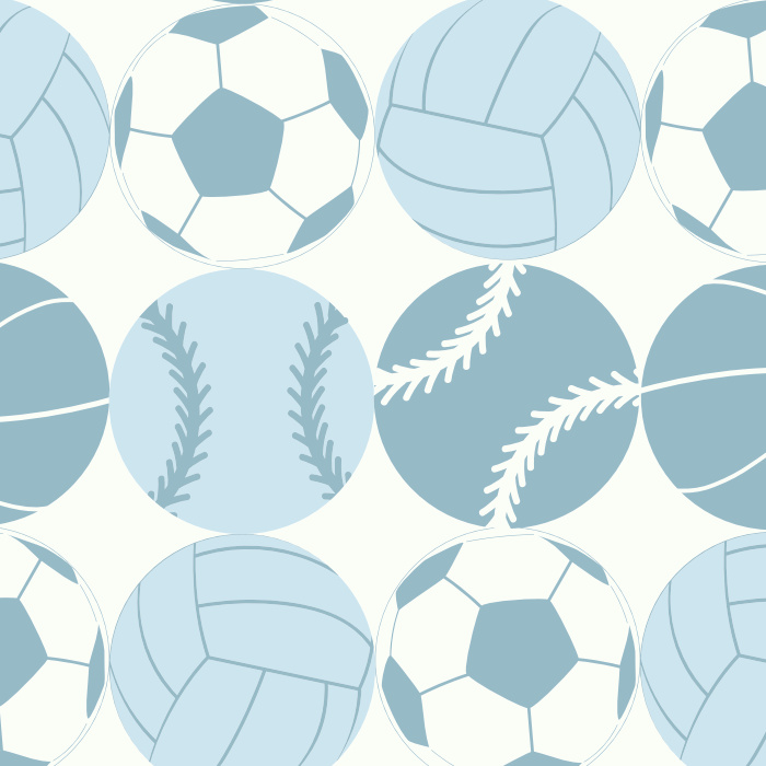 Make the perfect space for your aspiring athlete with our Sport Orbs Peel and Stick Removable Wallpaper.