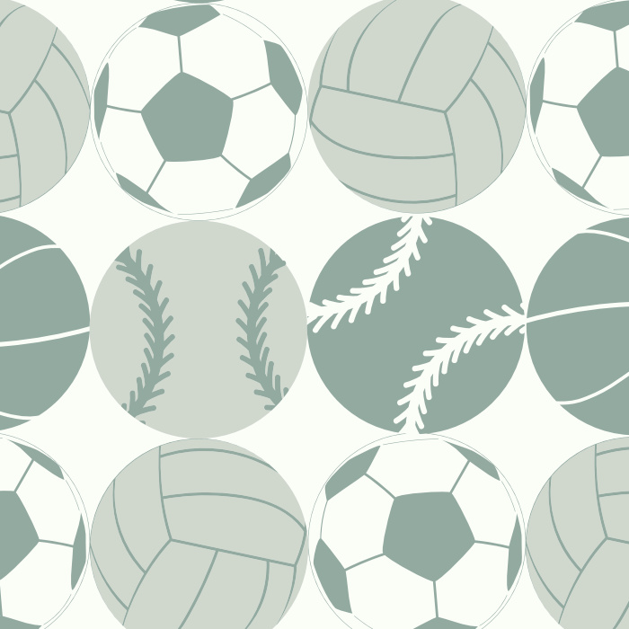 Make the perfect space for your aspiring athlete with our Sport Orbs Peel and Stick Removable Wallpaper.