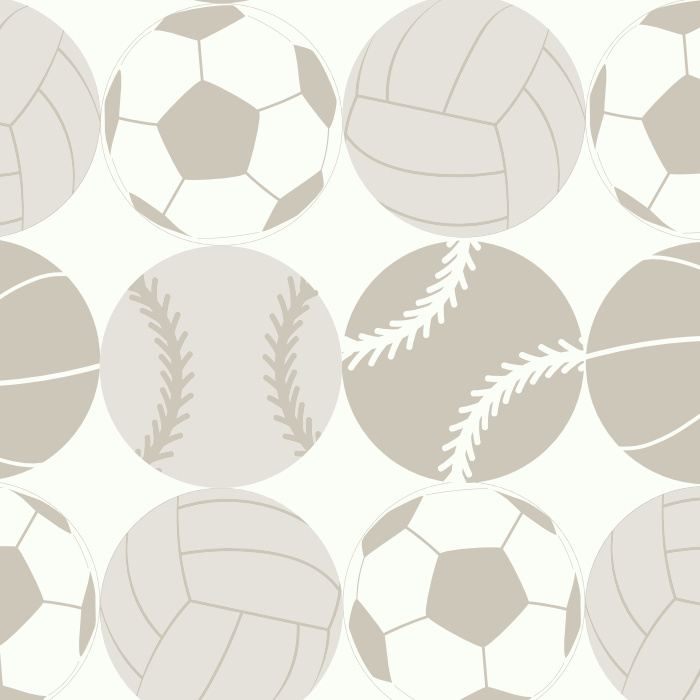 Make the perfect space for your aspiring athlete with our Sport Orbs Peel and Stick Removable Wallpaper.