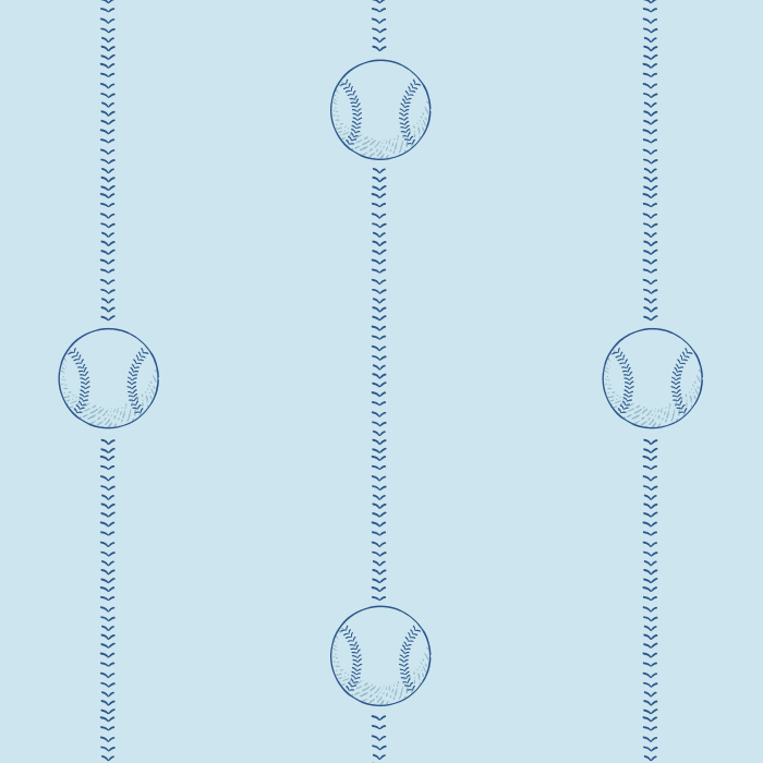 Celebrate your love of the sport in a classic, simple way with our Let's Play Ball Peel and Stick Removable Wallpaper.