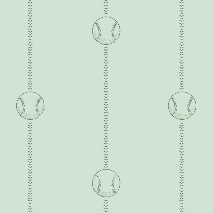 Celebrate your love of the sport in a classic, simple way with our Let's Play Ball Peel and Stick Removable Wallpaper.