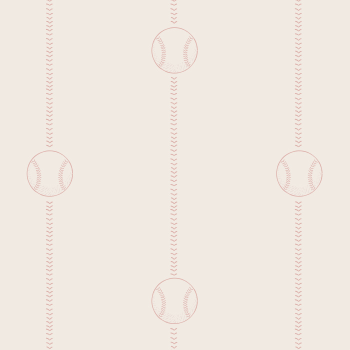 Celebrate your love of the sport in a classic, simple way with our Let's Play Ball Peel and Stick Removable Wallpaper.
