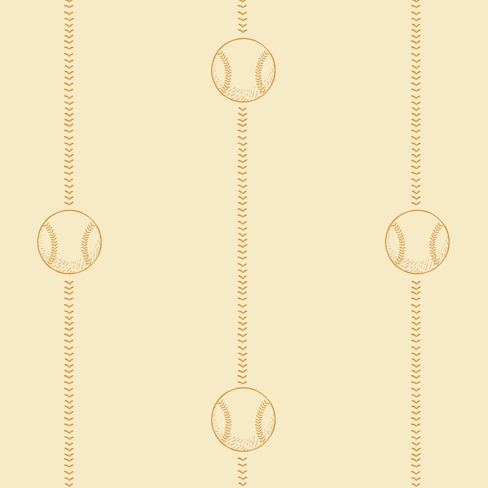 Celebrate your love of the sport in a classic, simple way with our Let's Play Ball Peel and Stick Removable Wallpaper.