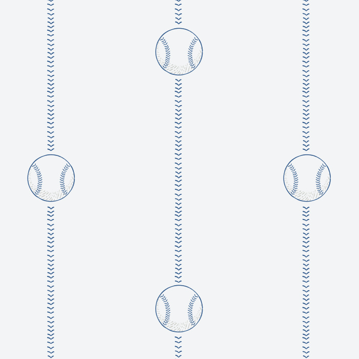 Celebrate your love of the sport in a classic, simple way with our Let's Play Ball Peel and Stick Removable Wallpaper.