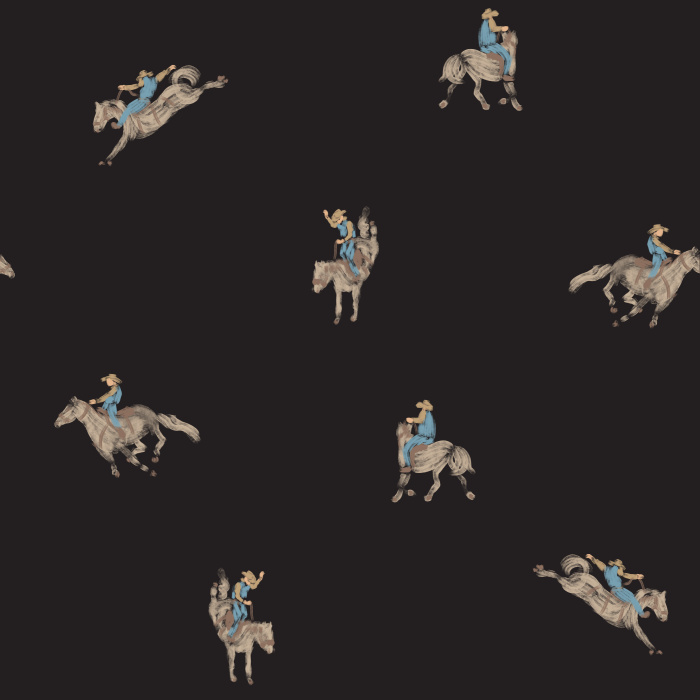 Capture the rustic charm of the ranch with our Painterly Rodeo Peel And Stick Removable Wallpaper.