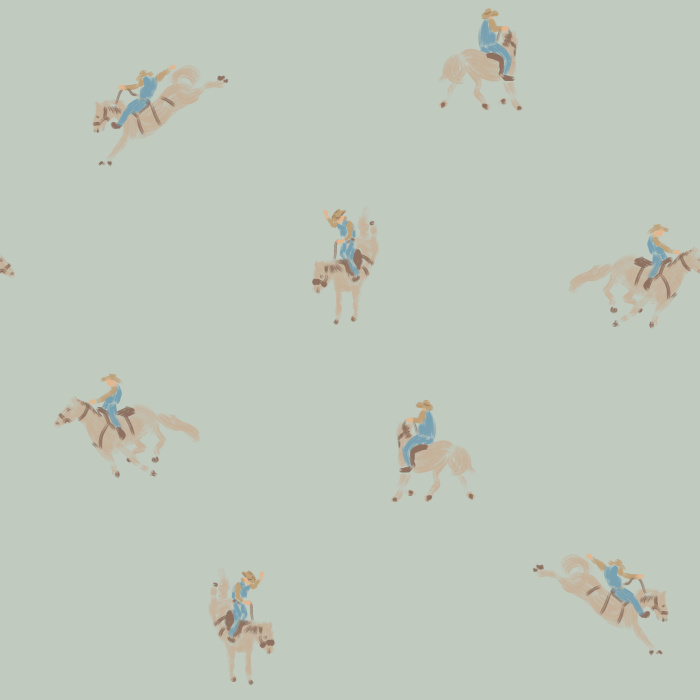 Capture the rustic charm of the ranch with our Painterly Rodeo Peel And Stick Removable Wallpaper.