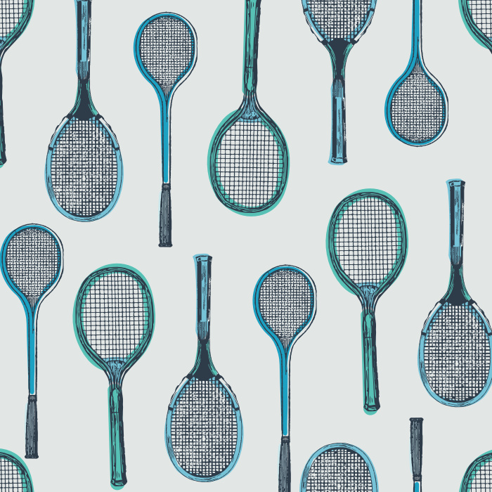 Bring a sporty, athletic look into your space with our Match Point Peel and Stick Removable Wallpaper. 