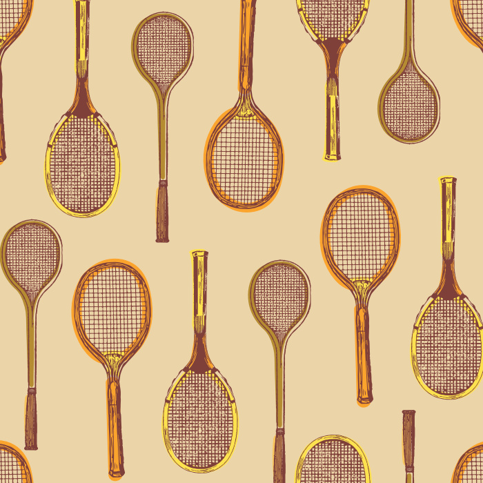 Bring a sporty, athletic look into your space with our Match Point Peel and Stick Removable Wallpaper.