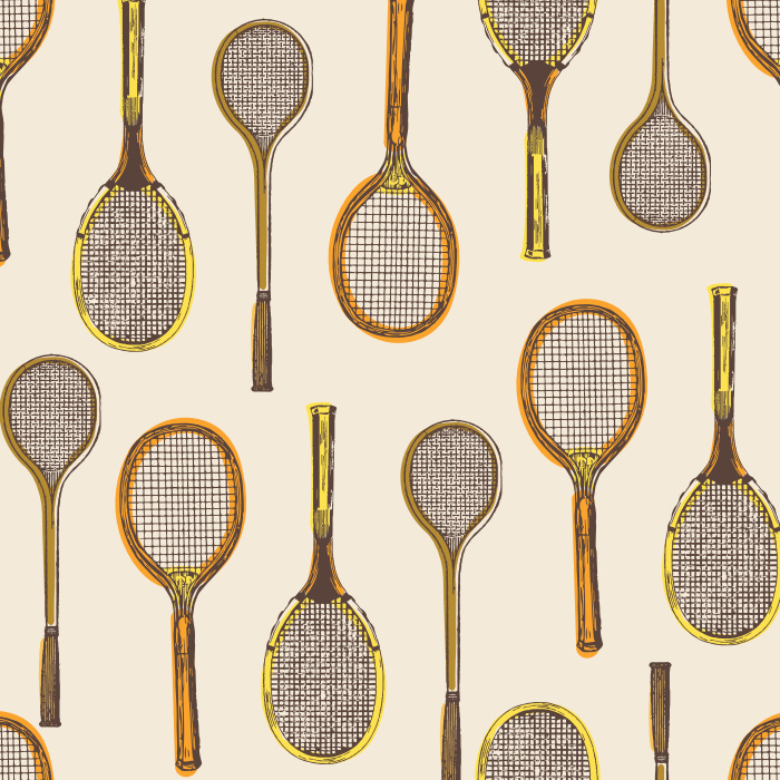 Bring a sporty, athletic look into your space with our Match Point Peel and Stick Removable Wallpaper.