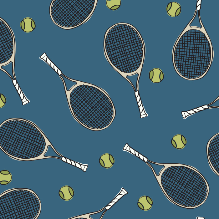 Our Textured Rackets Peel And Stick Removable Wallpaper serves a playful, sporty look to any wall in your home. 