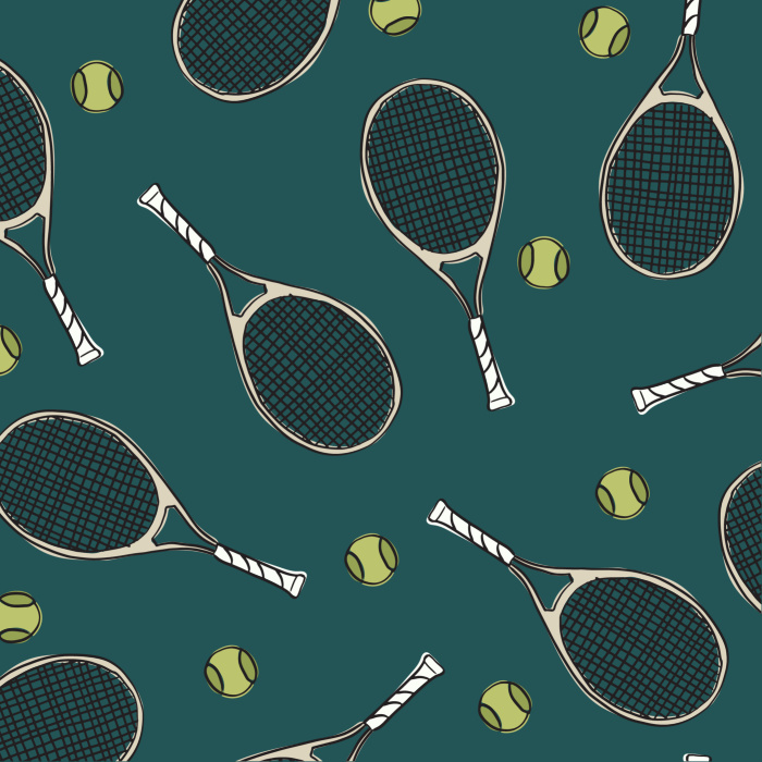 Our Textured Rackets Peel And Stick Removable Wallpaper serves a playful, sporty look to any wall in your home. 