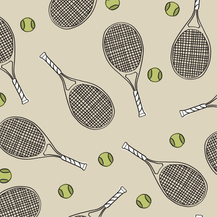Our Textured Rackets Peel And Stick Removable Wallpaper serves a playful, sporty look to any wall in your home. 