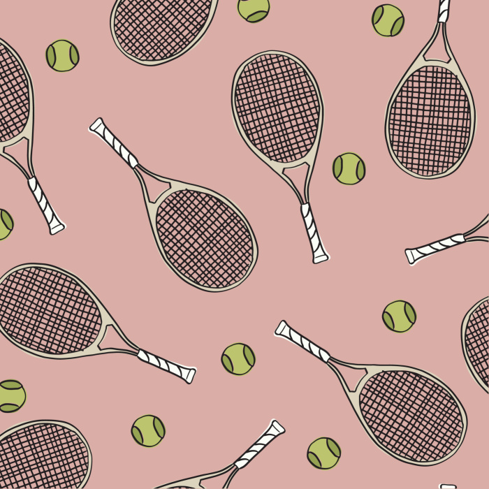 Our Textured Rackets Peel And Stick Removable Wallpaper serves a playful, sporty look to any wall in your home. 