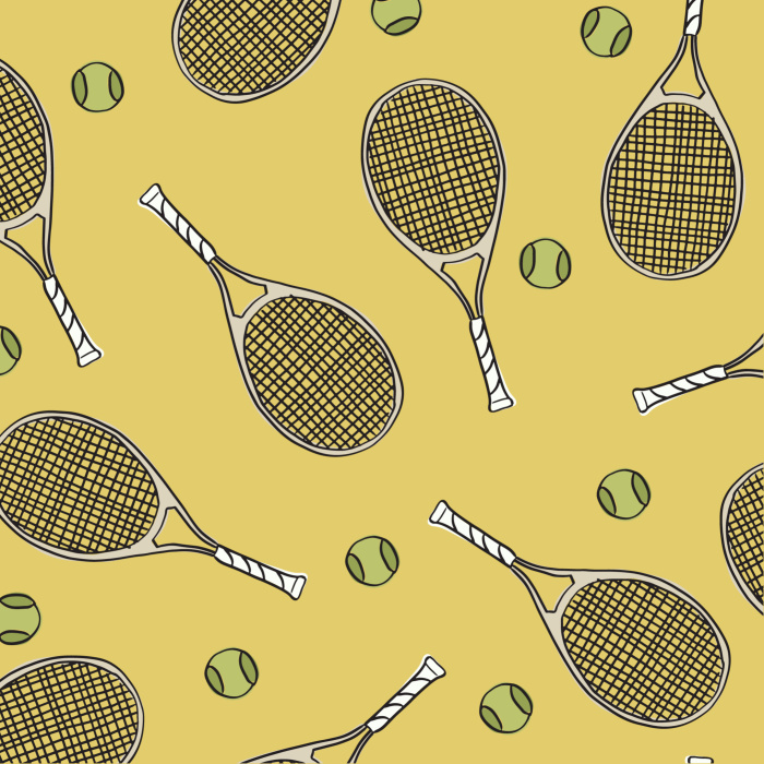 Our Textured Rackets Peel And Stick Removable Wallpaper serves a playful, sporty look to any wall in your home.