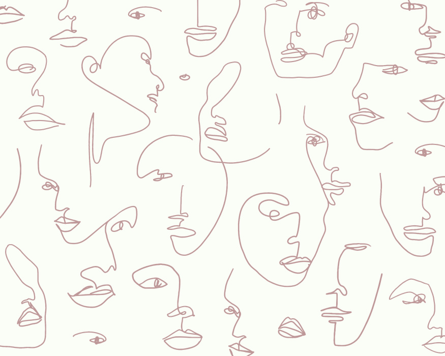 Make a statement with our Vogue Faces Peel and Stick Mural.