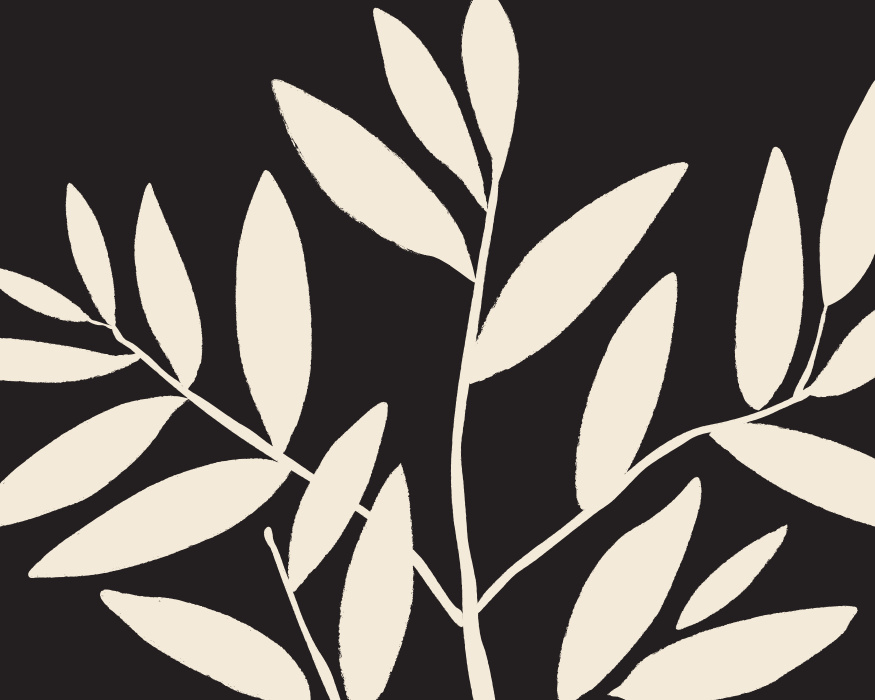 Our Cottonwood Leaves Mural brings a bold, high-contrast look to any wall in your home.