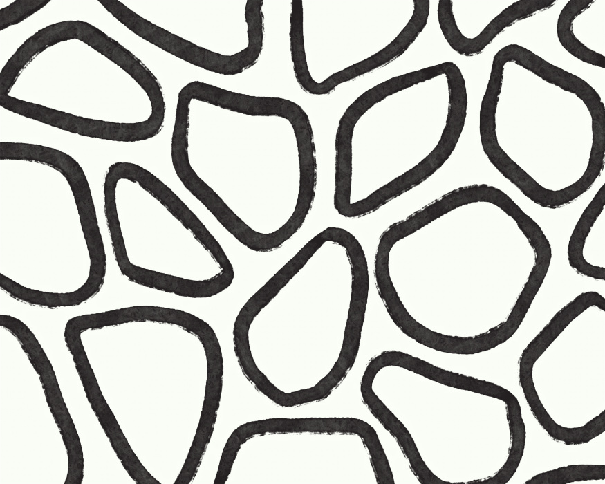 Transform your wall with the Spotted Brushstrokes Mural, a modern and artistic design inspired by the natural shapes of scattered stones.