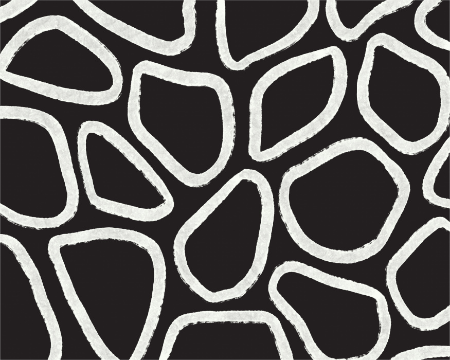 Transform your wall with the Spotted Brushstrokes Mural, a modern and artistic design inspired by the natural shapes of scattered stones.
