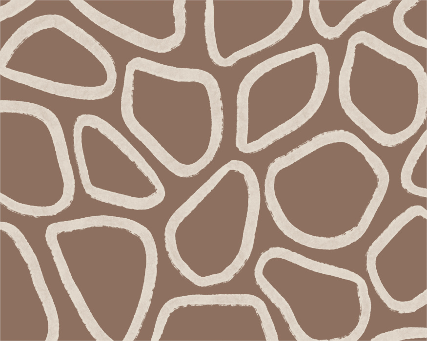 Transform your wall with the Spotted Brushstrokes Mural, a modern and artistic design inspired by the natural shapes of scattered stones.