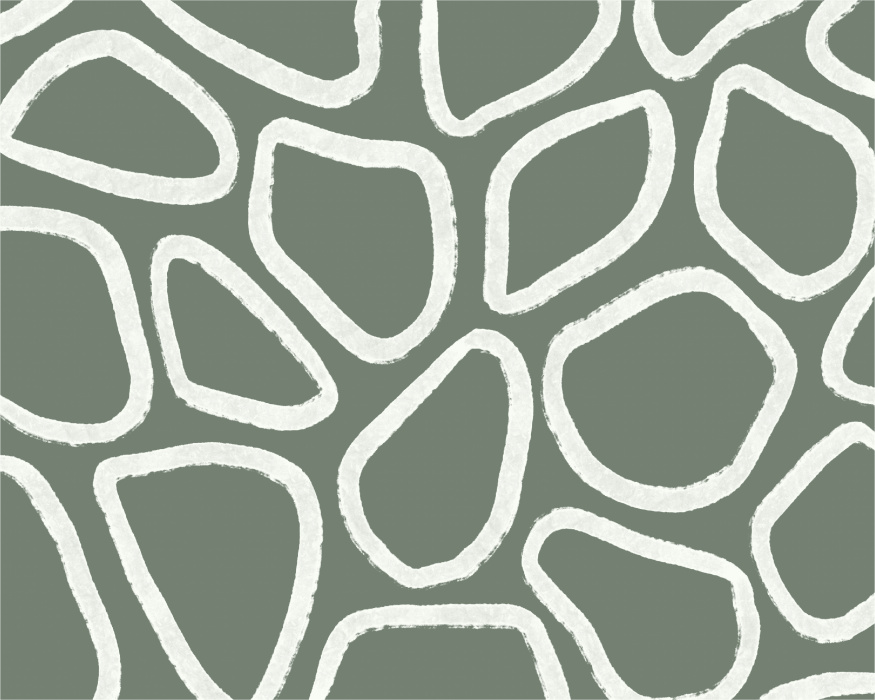 Transform your wall with the Spotted Brushstrokes Mural, a modern and artistic design inspired by the natural shapes of scattered stones.