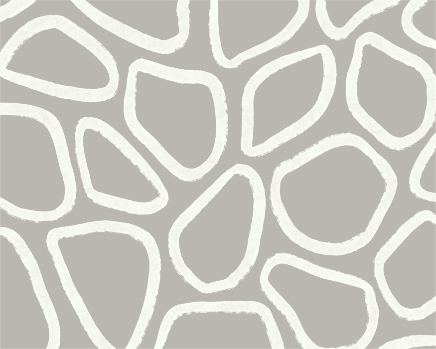 Transform your wall with the Spotted Brushstrokes Mural, a modern and artistic design inspired by the natural shapes of scattered stones.
