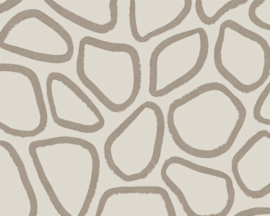 Transform your wall with the Spotted Brushstrokes Mural, a modern and artistic design inspired by the natural shapes of scattered stones.