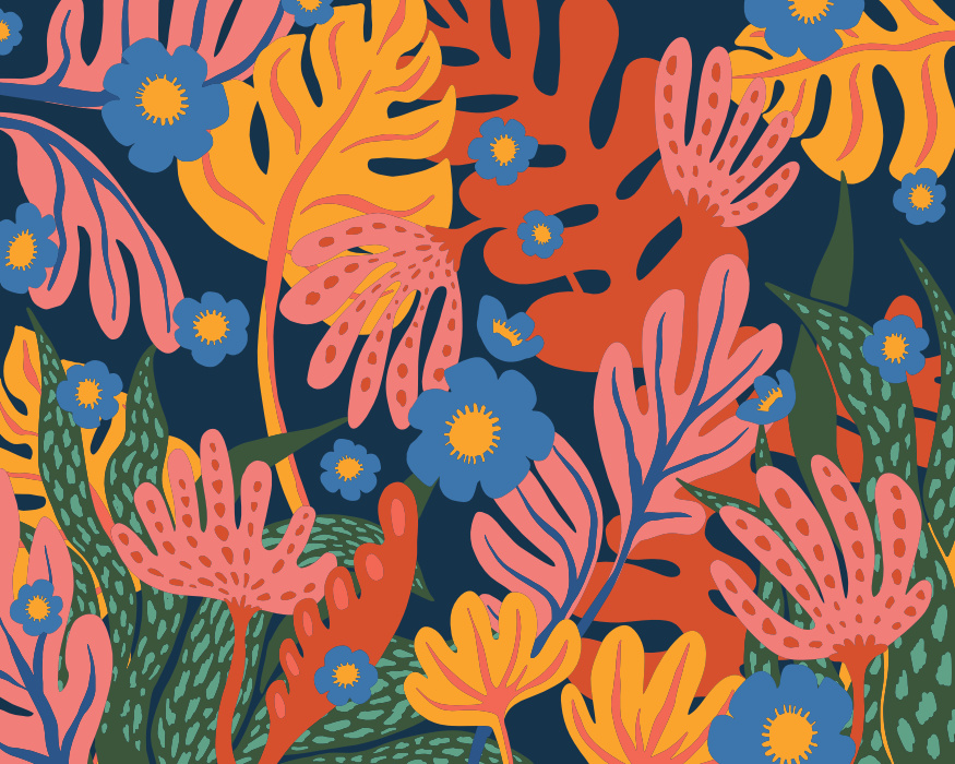 Create an enchanting paradise in your own home with our Magical Flora Peel and Stick Photo Mural.