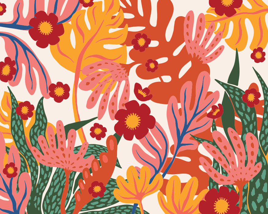 Create an enchanting paradise in your own home with our Magical Flora Peel and Stick Photo Mural.