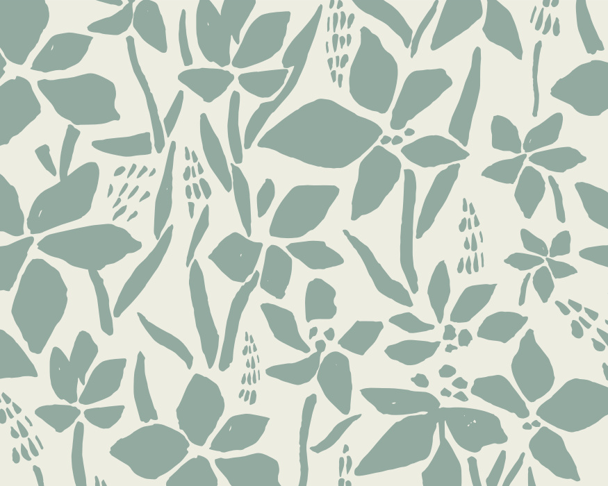 Create a retro garden look on any wall in your home with our Bold Botanical Mural.
