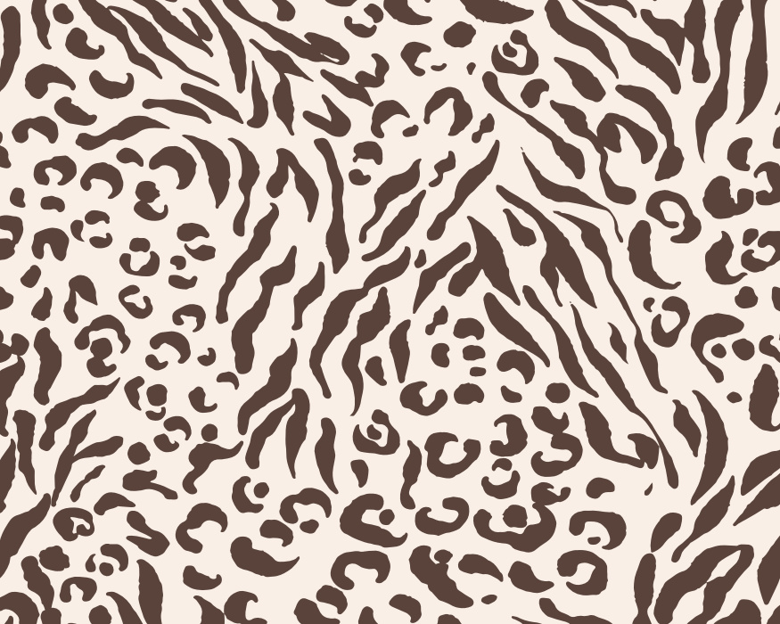 Give your home an exciting flair with our Wildcat Print Peel and Stick Mural.