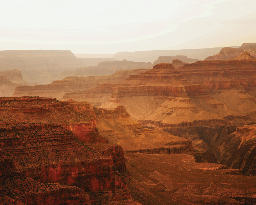 Make a bold statement with our Canyon Scene Photo Peel and Stick Mural.