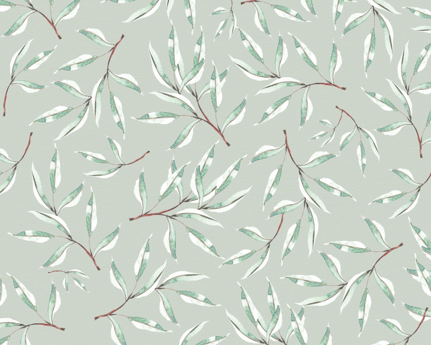 Add a classic foliage touch to any wall in your home with our Watercolor Fronds Mural.