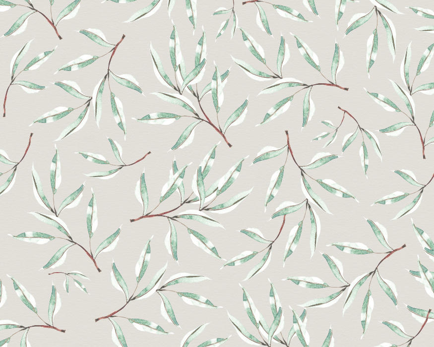 Add a classic foliage touch to any wall in your home with our Watercolor Fronds Mural.