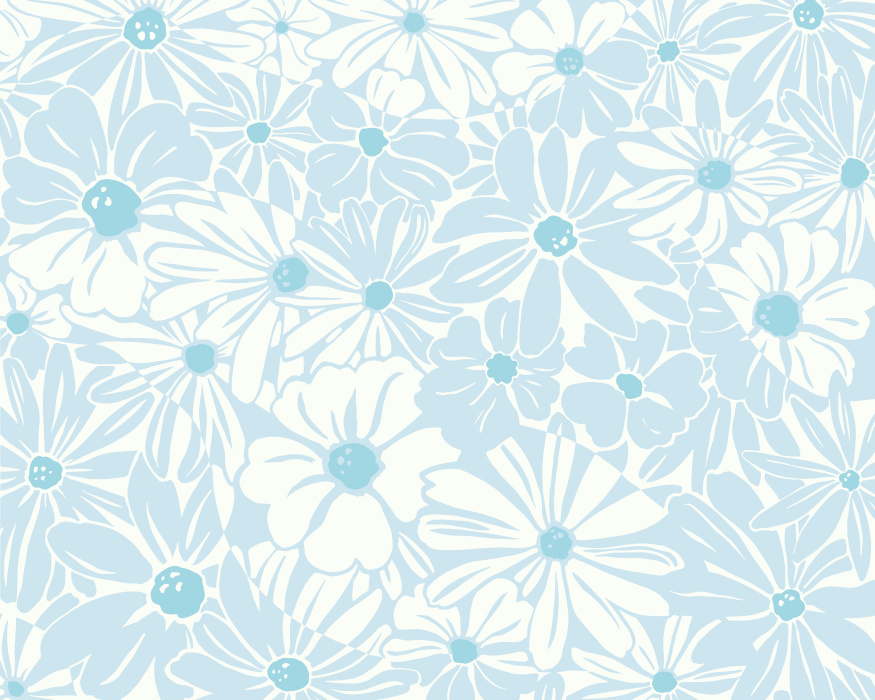 Blossom a retro garden in any room with our Daisy Explosion Mural.