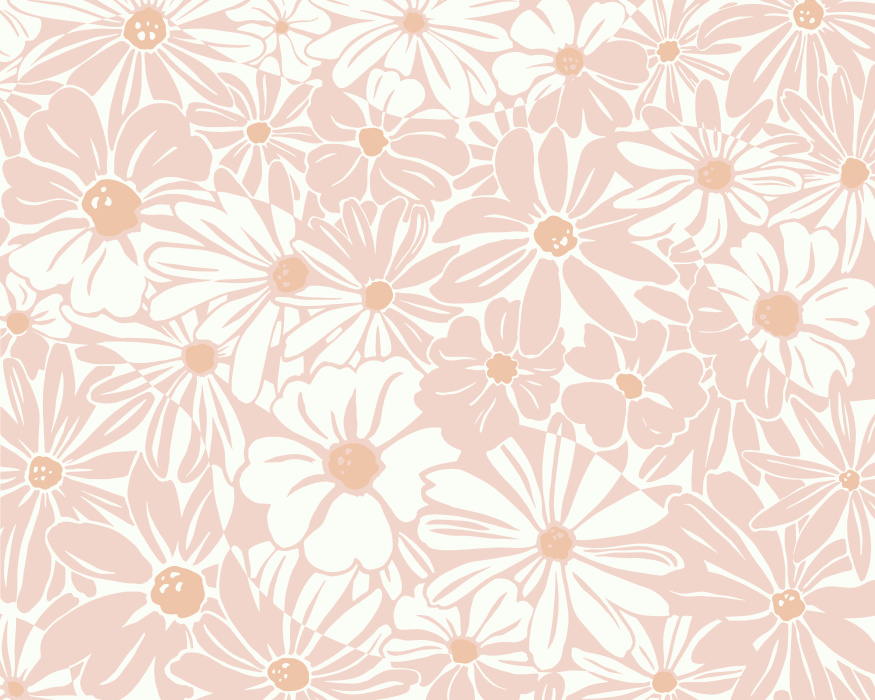 Blossom a retro garden in any room with our Daisy Explosion Mural.