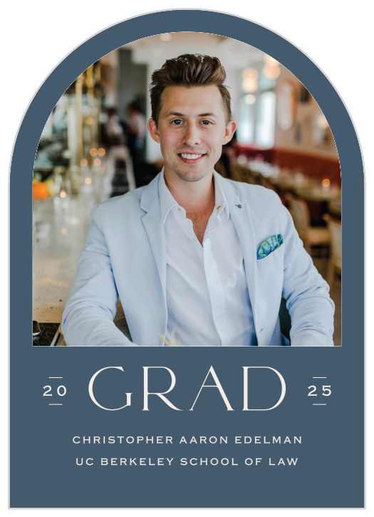 Celebrate your achievement in style with our Accomplished Moment Arched Graduation Announcements.