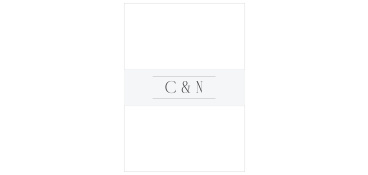 Keep all your wedding cards together beautifully with our Minimal Typography Wedding Belly Bands.