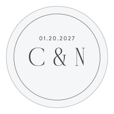 Add a personal touch to your wedding envelopes with our Minimal Typography Wedding Stickers.
