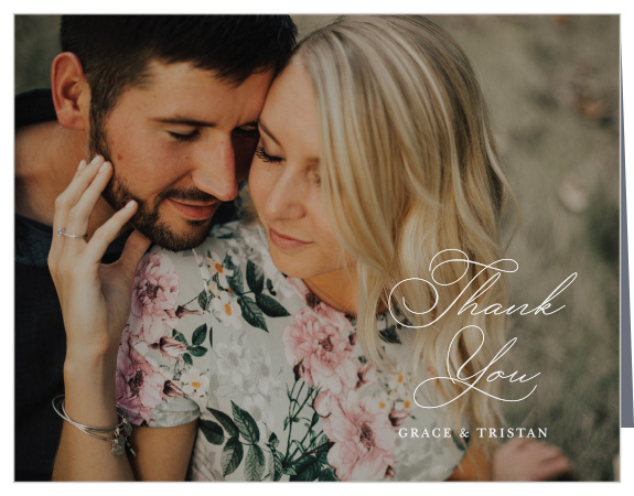 Our Love Story Wedding Arch Thank You Cards let family and friends know how much you appreciated their presence on your special day.