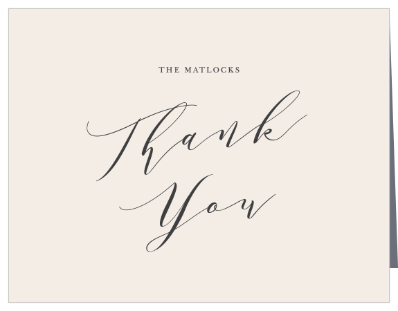 Let loved ones know how much you appreciated their support on your special day with our Handwritten Love Wedding Arch Thank You Cards.