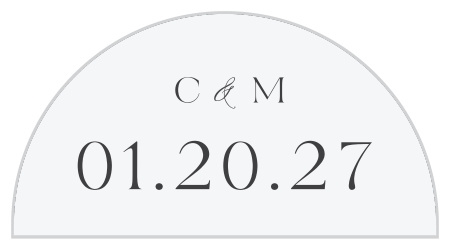 Gather a headcount for each friend and family member who plans to attend your special day with our Timeless Elegance Wedding Arch Accent Cards.