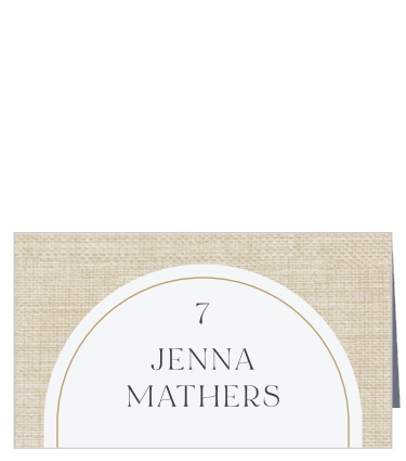 Our Timeless Elegance Wedding Arch Place Cards let family and friends know where they are seated for your reception.